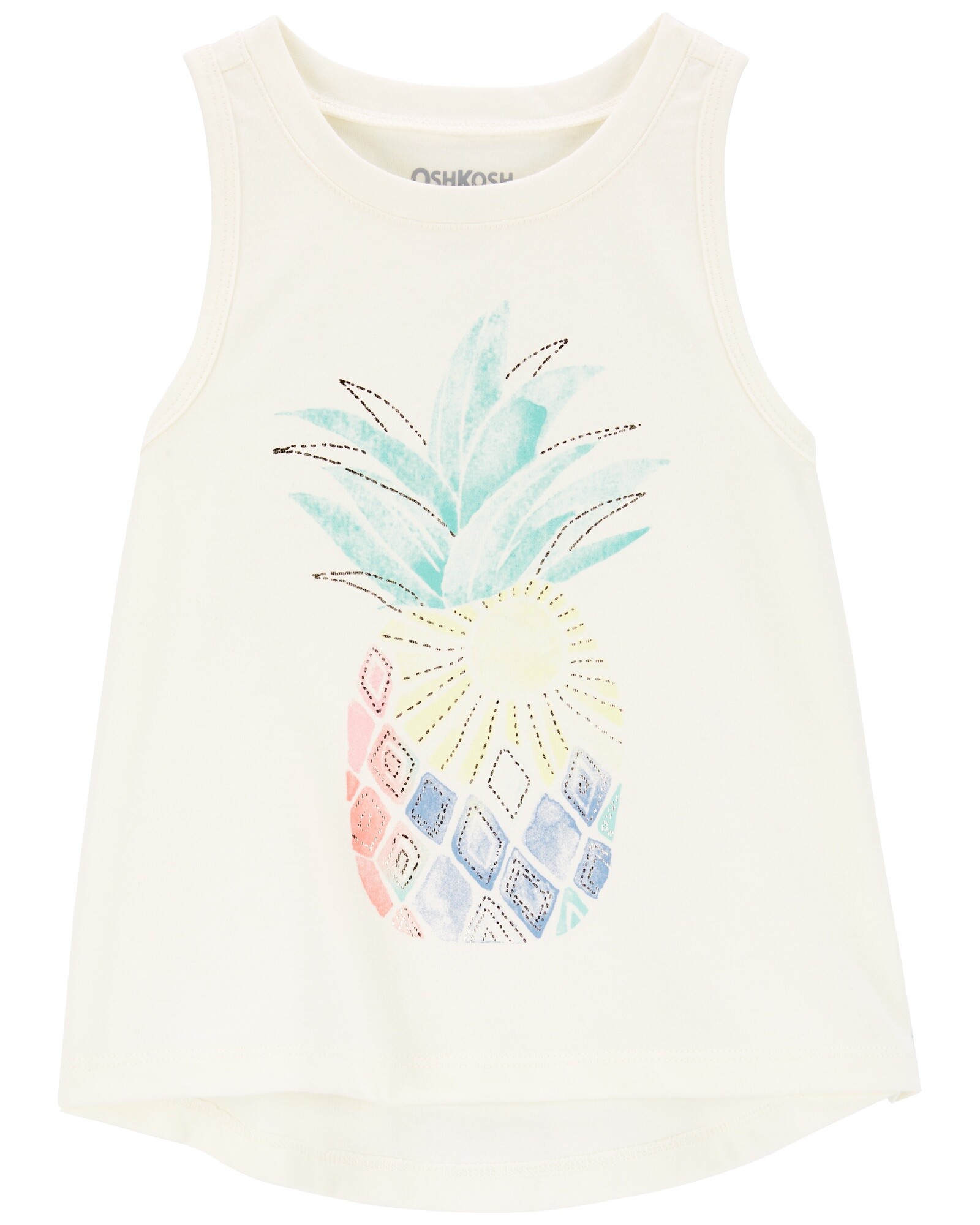 Musculosa con brillos diseño piña Sin color