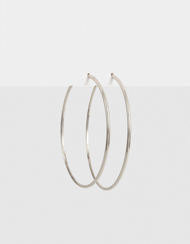 Aros Argollas Metal Argollas De Metal - Plateado