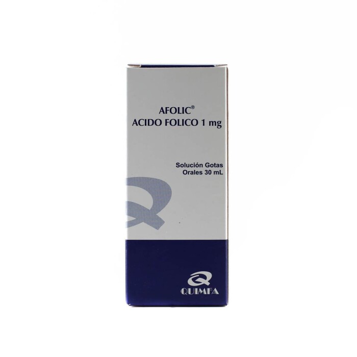 AFOLIC 1 MG GTS ORALES FRASCO X 30 ML. única