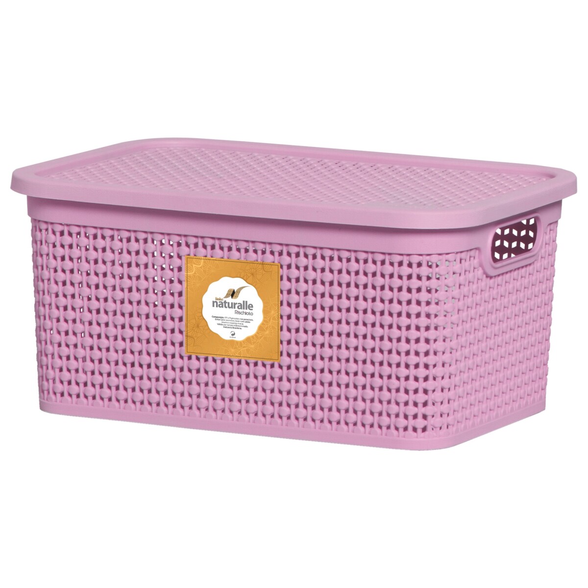 CAJA RATTAN 4LTS RISCHIOTO ROSA - Sin color 