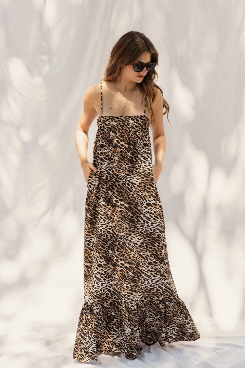 VESTIDO NICOLE MAXI GOLDEN WILD VESTIDO NICOLE MAXI GOLDEN WILD