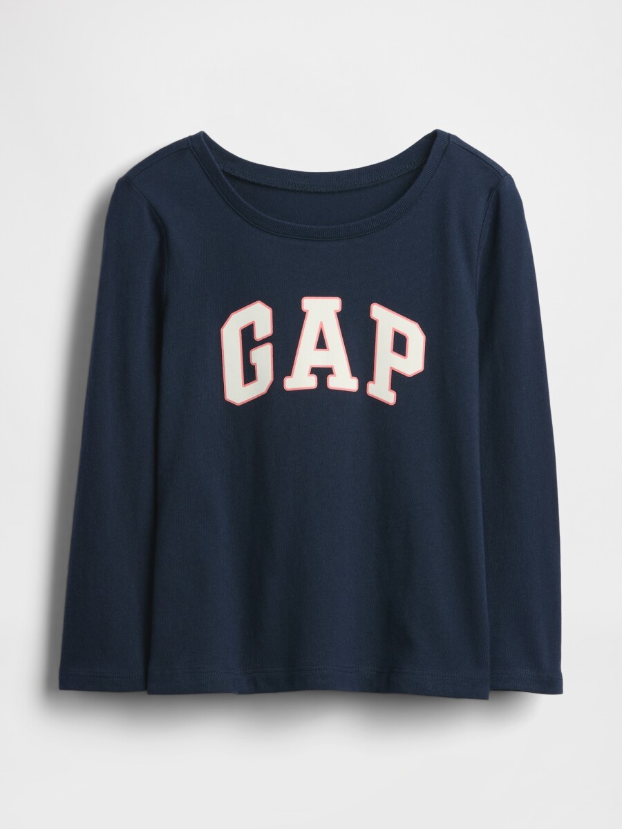 V-FRCH LS LOGO TEE - TAPESTRY NAVY 
