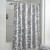 Cortina Baño Bukara con Argollas 180 x 180 cm 8064 HOJAS GRIS