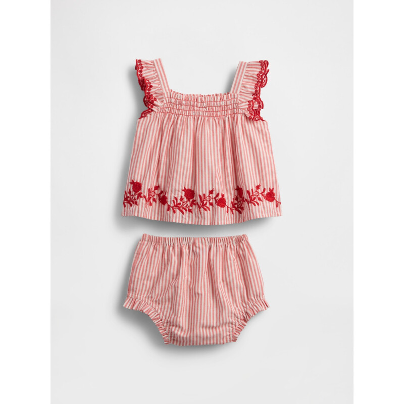 G SL FLRL STRIPE SET POSTER RED