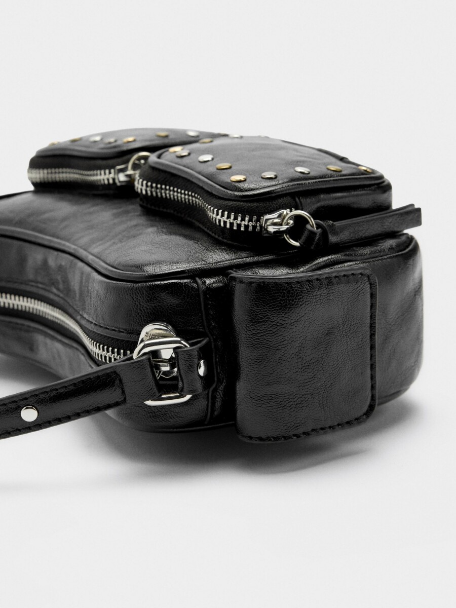 Bolso De Mano Con Tachuelas negro