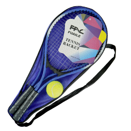 RAQUETA TENIS X2PCS METAL 53X22CM + PELOTA FUNDA RAQUETA TENIS X2PCS METAL 53X22CM + PELOTA FUNDA