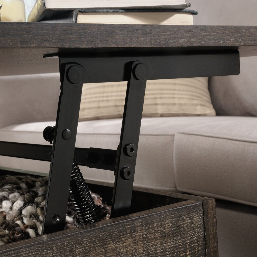 Mesa Ratona Articulada - Sauder - Linea Steel River Marrón Oscuro