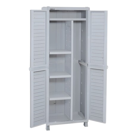 Armario Grande con 3 Estantes y 1 Division Vertical Rimax Barú Gris Armario Grande con 3 Estantes y 1 Division Vertical Rimax Barú Gris