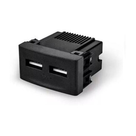 TOMA DOBLE USB NEGRO SIST. MOD -LM TOMA DOBLE USB NEGRO SIST. MOD -LM