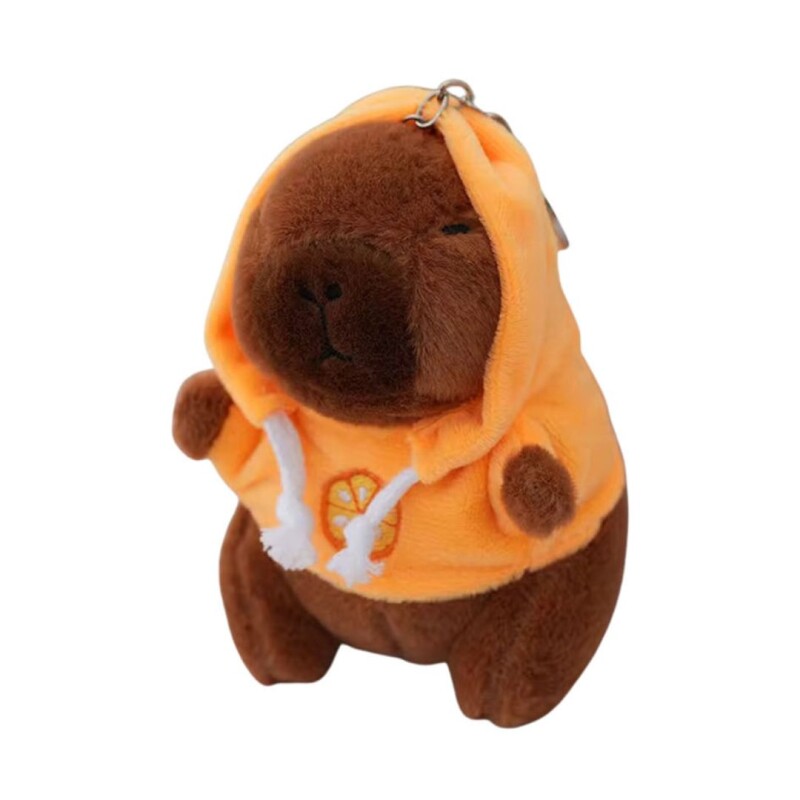 PELUCHE DE CAPIBARA CON CAPUCHA • 12cm PELUCHE DE CAPIBARA CON CAPUCHA • 12cm
