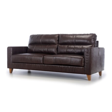 Sofa Torino - Cuero Básico - 3 cuerpos 10-009 (Mogno)