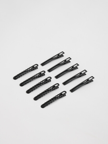 Pack x10 clips opacos Negros