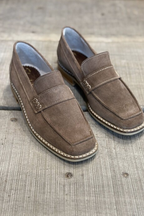 Mocasín Gamuza Visón Mocasín Gamuza Visón