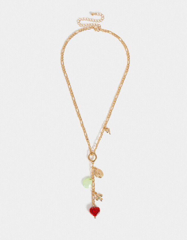 Collares Cortos Cerámica Collar Corto Dijes Cerámica - Dorado