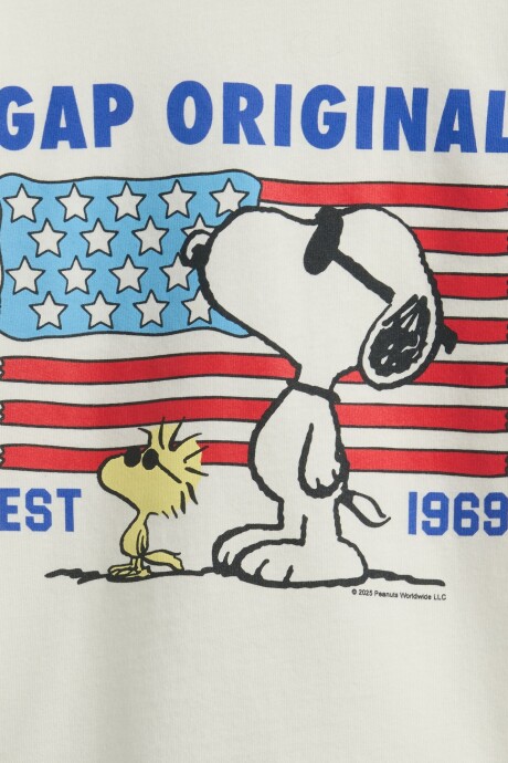 Remera Logo Snoopy Toddler Niño Sp Snoopy Usa Su25