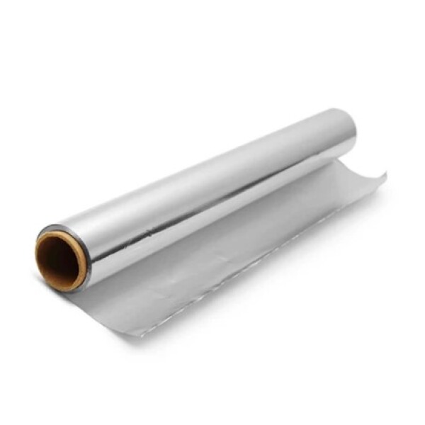 ROLLO ALUMINIO EN CAJA CON CORTE ANCHO 45CM X 7M LARGO PLATA