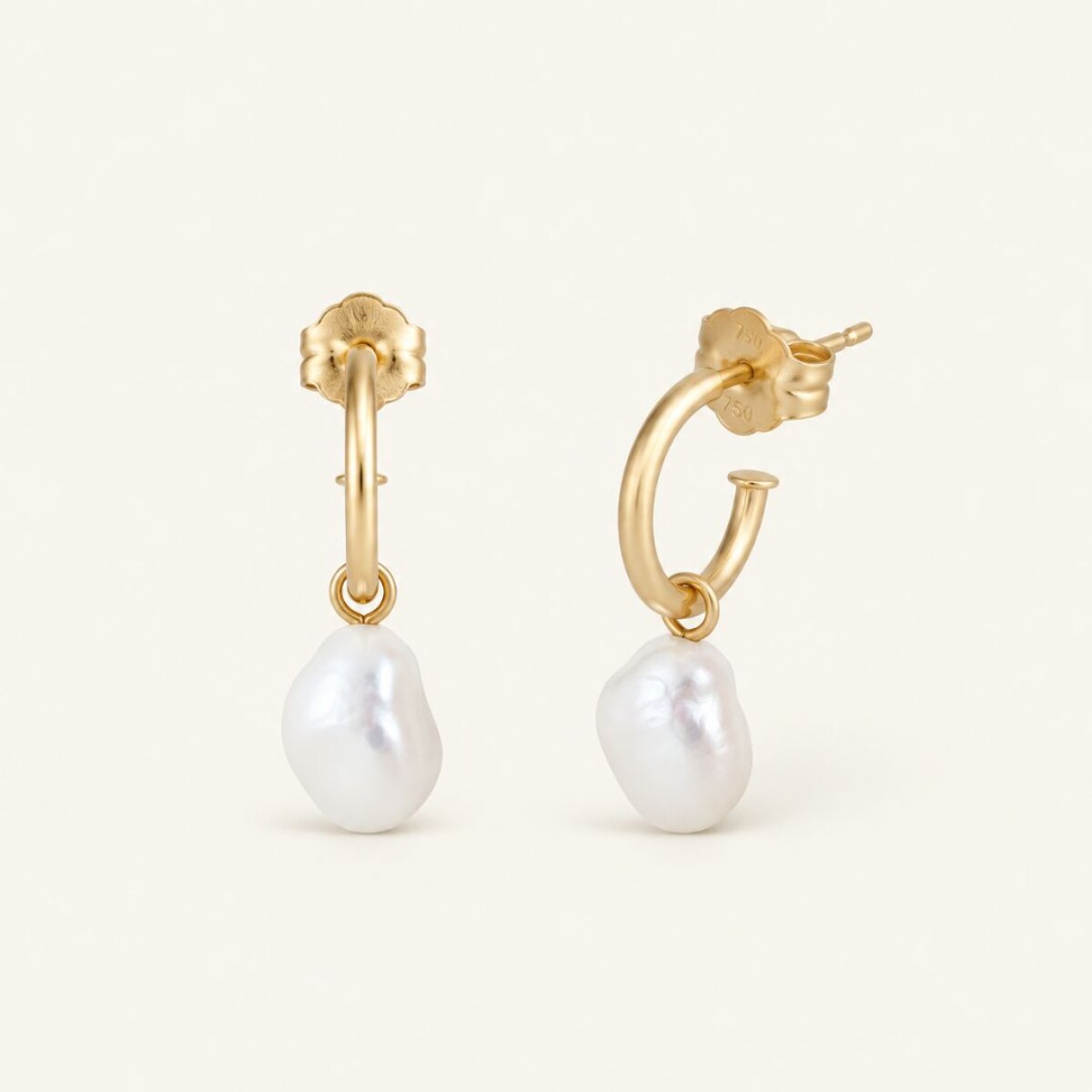 Caravanas Dahlia - Oro 18k 