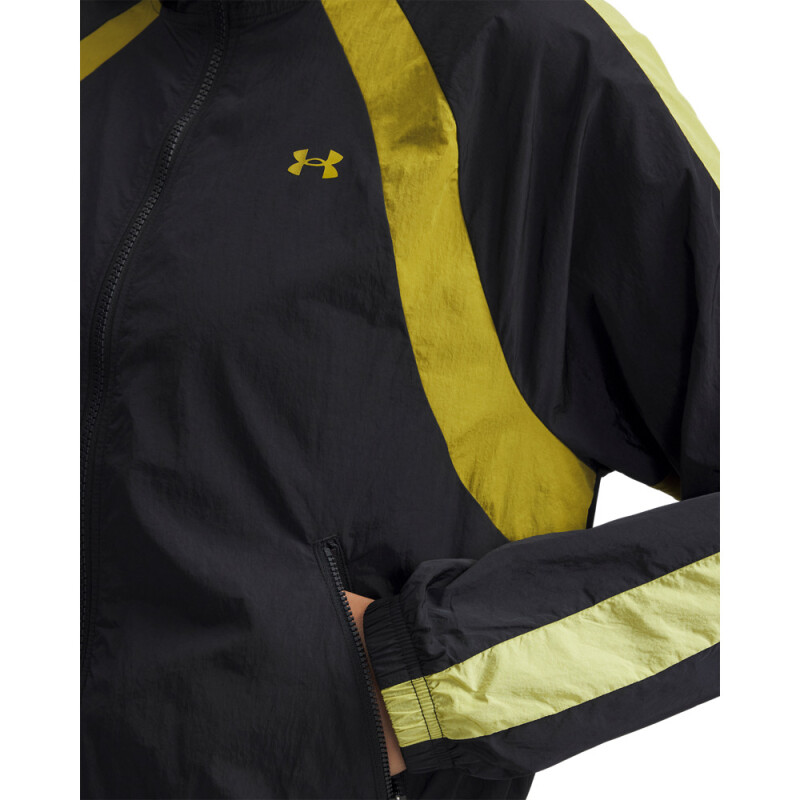 UA Icon Crinkle Jacket BLK-001