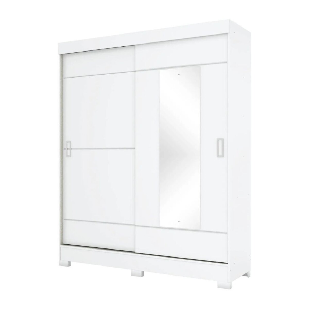 Placard Ropero 2 puertas Mdp Blanco B66 c/espejo 