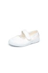 Merceditas puntera velcro tintado Blanco