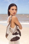 Cartera Aruba Marrón y Blanco