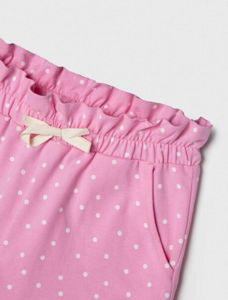 SHORT INFANTIL ESTAMPADO ROSA
