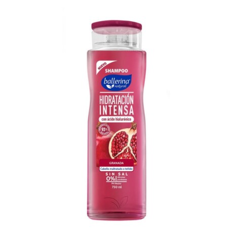 Shampoo Ballerina Sin Sal 750ml Hidratación Intensa