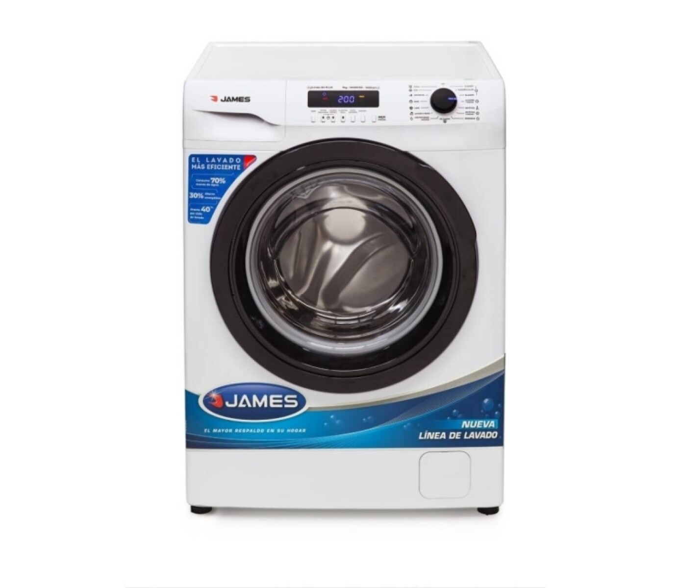 Lavarropas James Lr9140 Inverter 9k Carga Frontal 