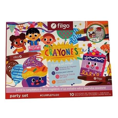 Crayones Filgo Set Party x 10 Crayones Filgo Set Party x 10
