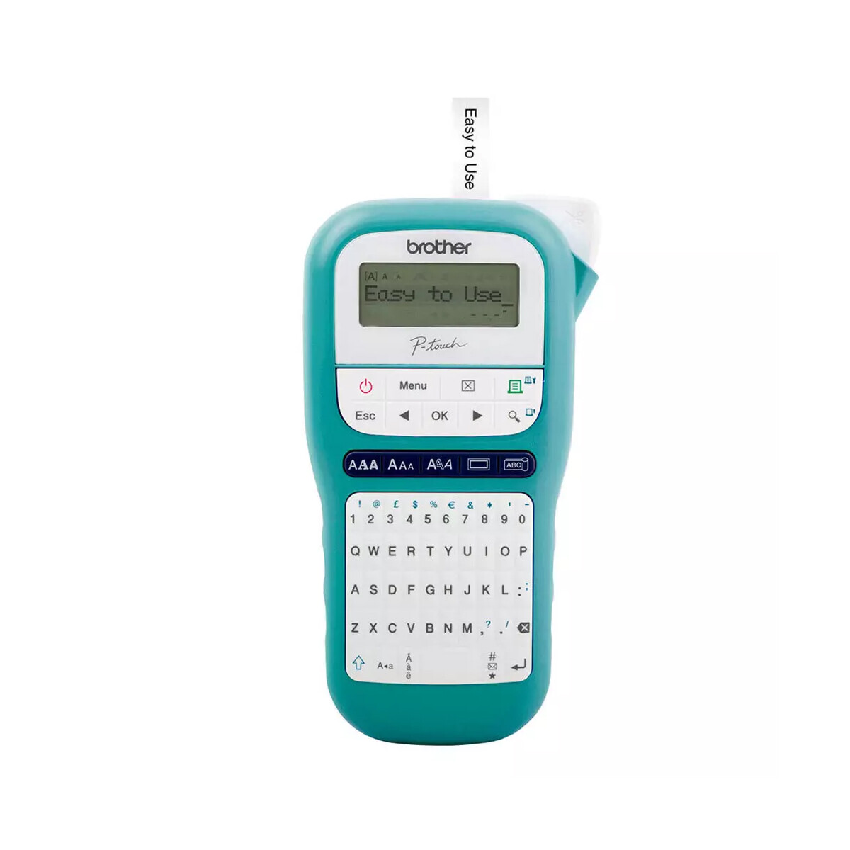 Rotuladora portátil Brother PT-H110 Verde Con Pilas regalo 