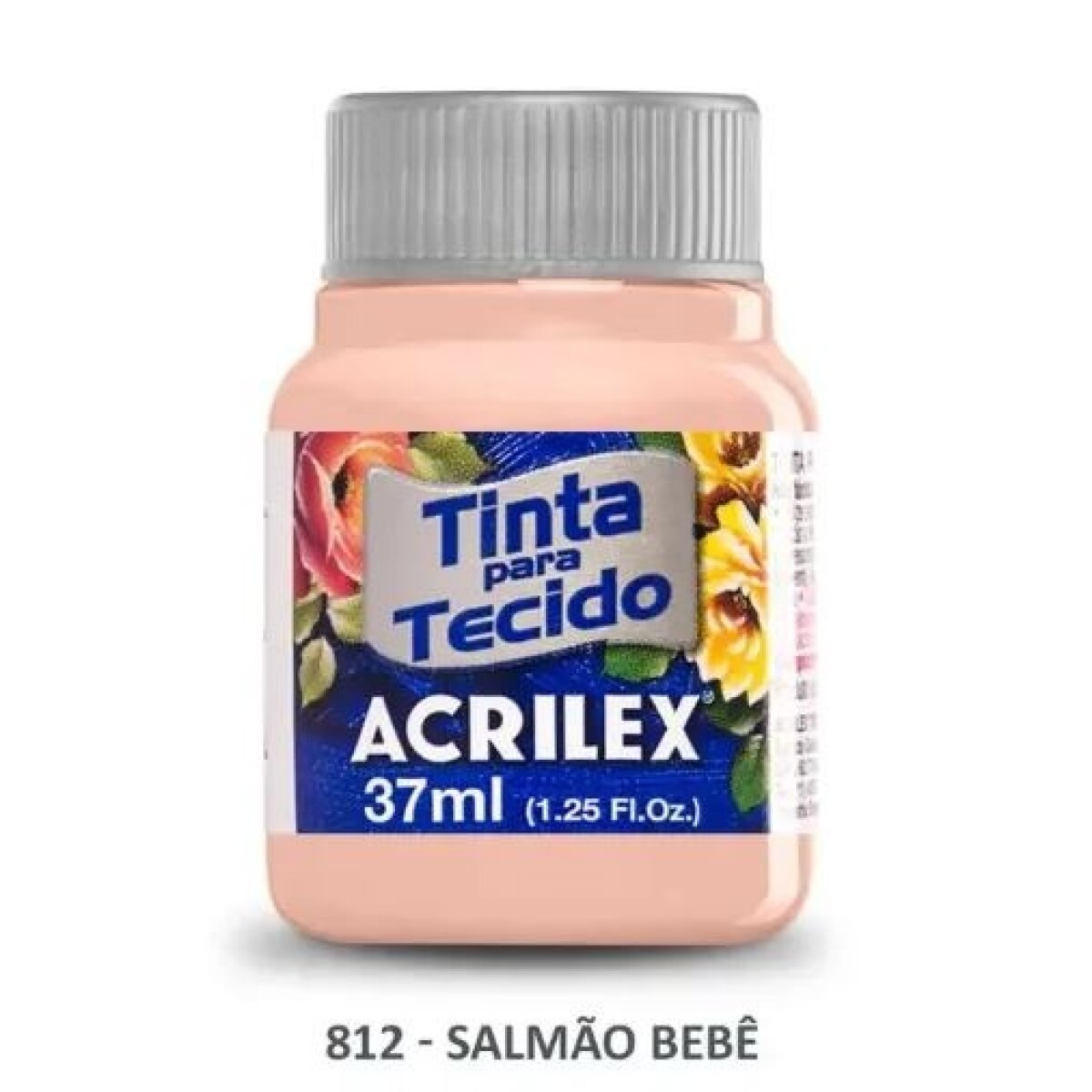 Pintura Para Tela 37 Ml. 812 Salmón Bebé Acrilex 