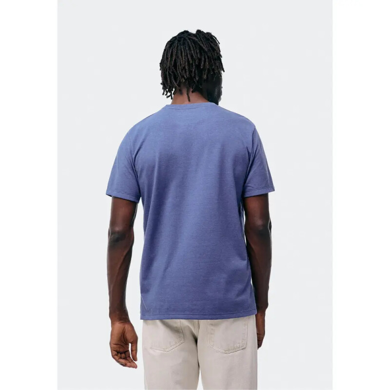 CAMISETA MM MASC AZUL MESCLA