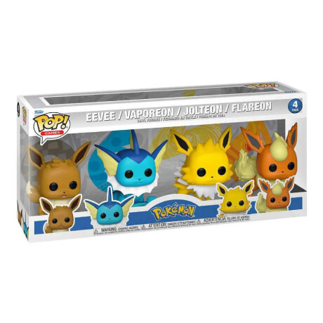 Eevee/ Vaporeon / Jolteon / Flareon • Pokémon - Pack x4 Eevee/ Vaporeon / Jolteon / Flareon • Pokémon - Pack x4