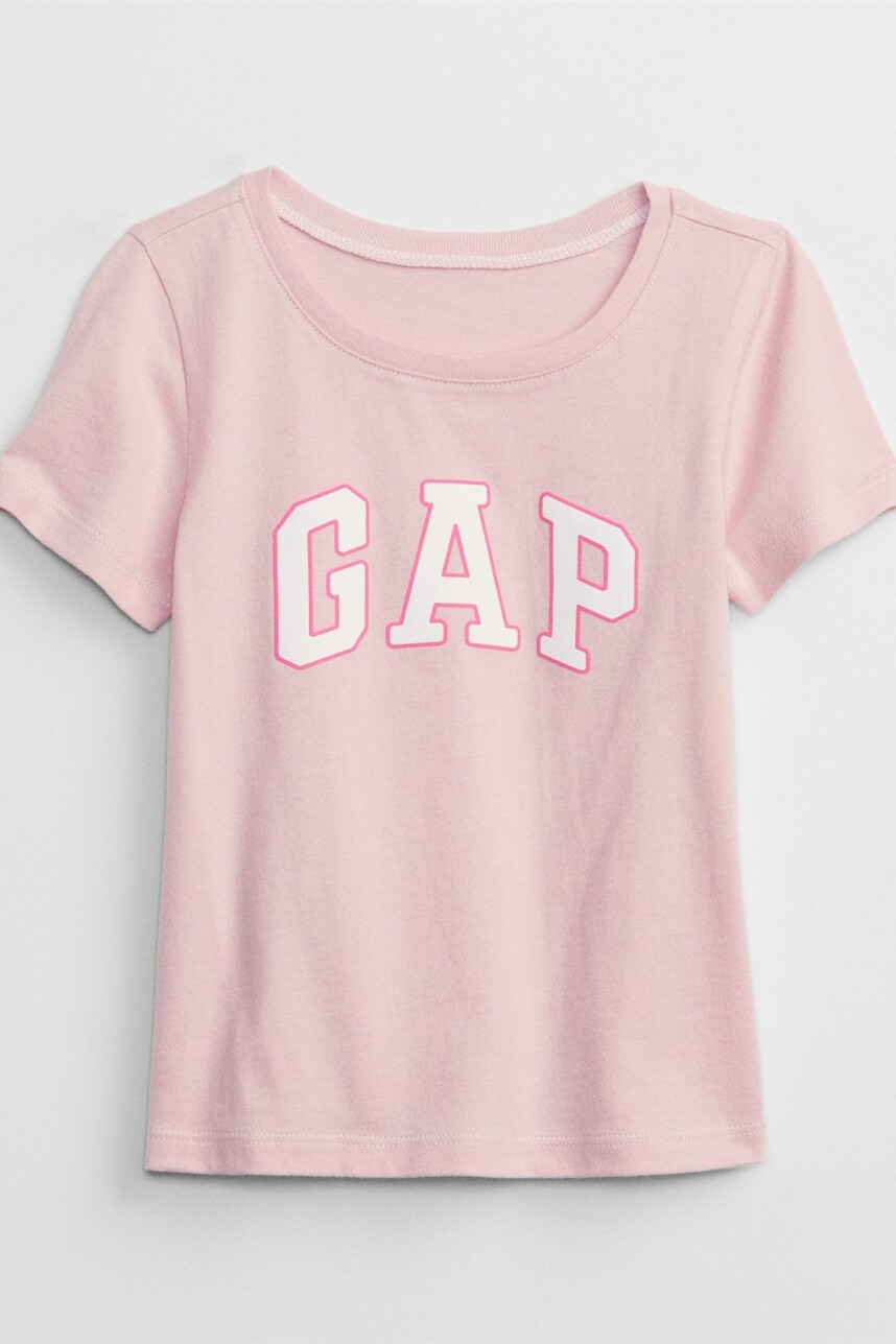 Remera Logo Gap Manga Corta Toddler Niña Pure Pink