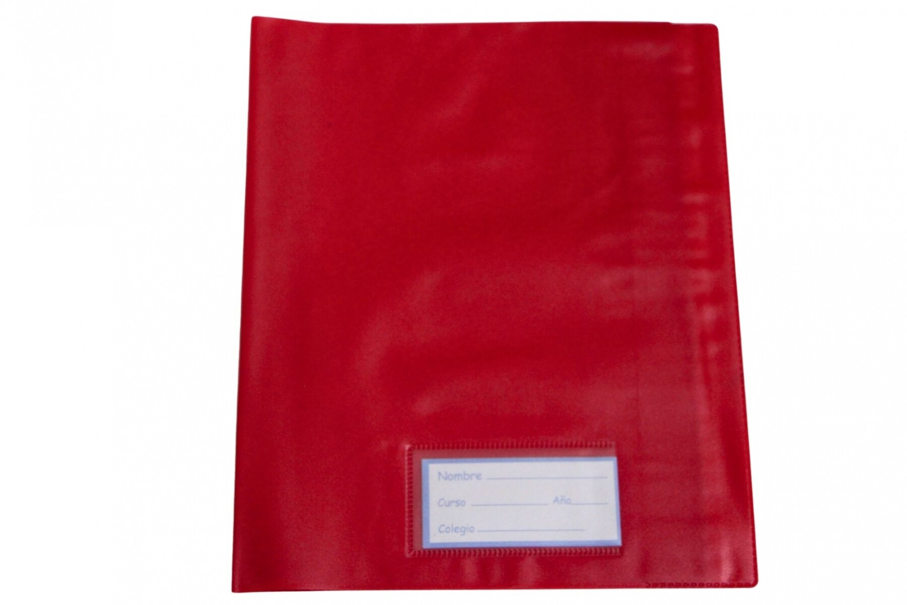 FORRO PARA CUADERNO TEORIA PVC COLOR ROJO 