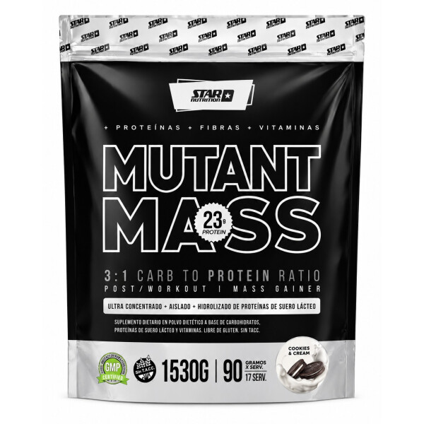 Mutant Mass Cookies & Cream 1.5 kg Star Nutrition Mutant Mass Cookies & Cream 1.5 kg Star Nutrition