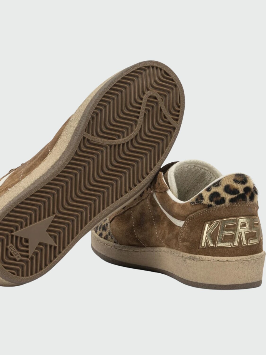 GOLDEN GOOSE - Zapatillas Ball Star Napa con Estrella y refuerzo del talón de piel verde 55732