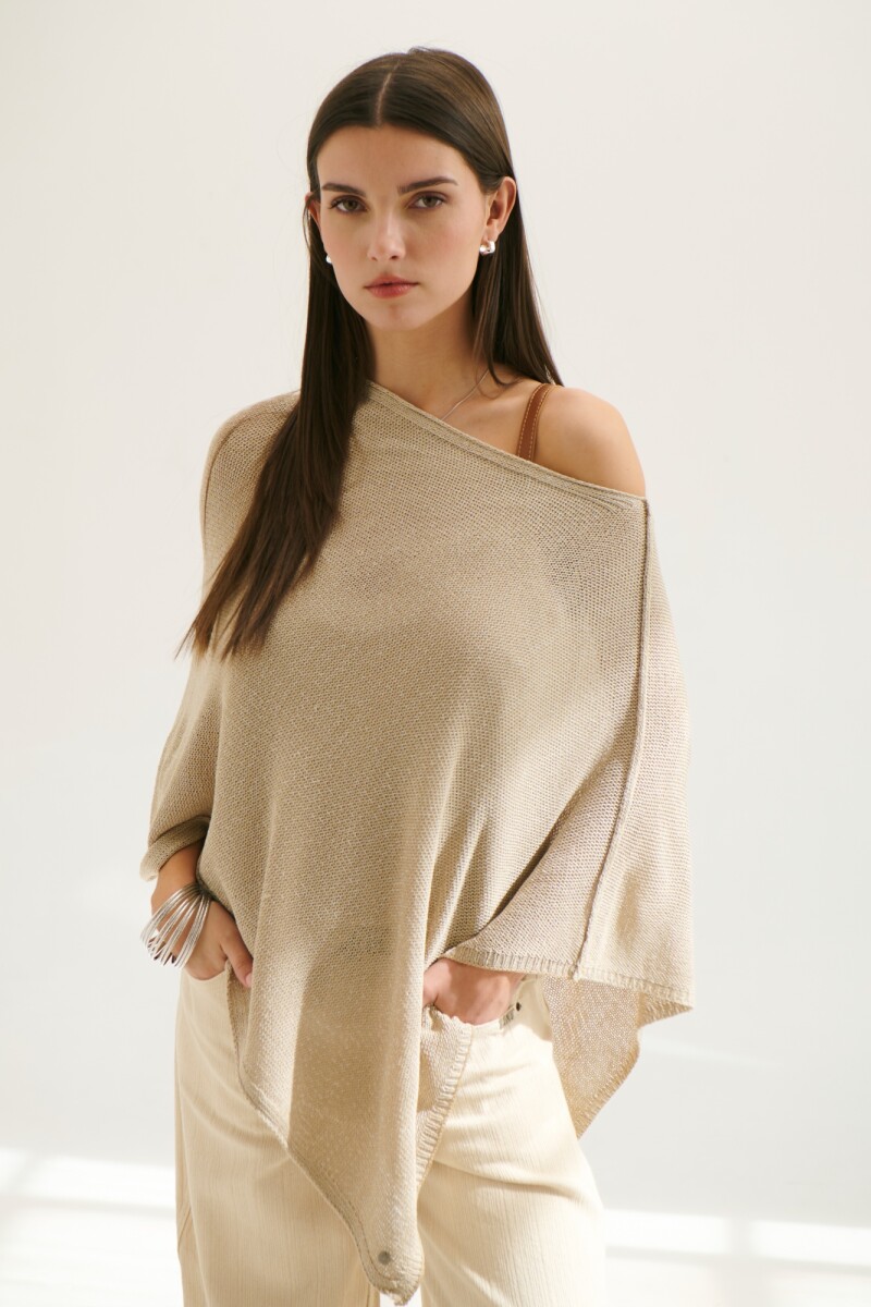 PONCHO SUNDANCE BEIGE