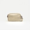 Bandolera New Eterial en Cuero Croco Shine Taupe