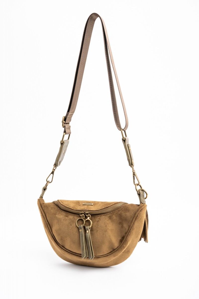 Cartera Gamuza Vegana Oliva