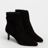 Bota Caña Baja Kyle En Cuero Nobuk Negro