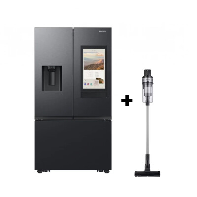 Heladera Samsung French Door 564L SpaceMax Negra con Dispensador de Agua y Hielo RF27CG5910B1 + Aspiradora de regalo Heladera Samsung French Door 564L SpaceMax Negra con Dispensador de Agua y Hielo RF27CG5910B1 + Aspiradora de regalo
