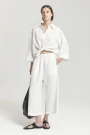 PANTALON ALCACHOFA Off White
