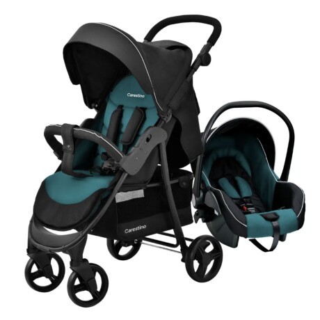 Cochecito Plegable y Huevito Carestino City Travel + Accesorios Esmeralda