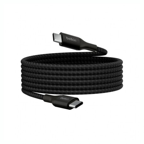 BELKIN CABLE BRAIDED USB-C TO USB-C 240W CABLE 2M Cable BELKIN USB-C A USB-C 240W Braided Longitud 2M - Negro