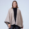 Ruana Soft Ribete KHAKI