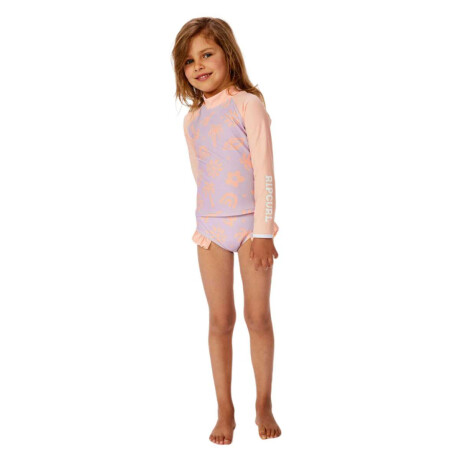 Lycra Rip Curl Low Tide Rash Lila
