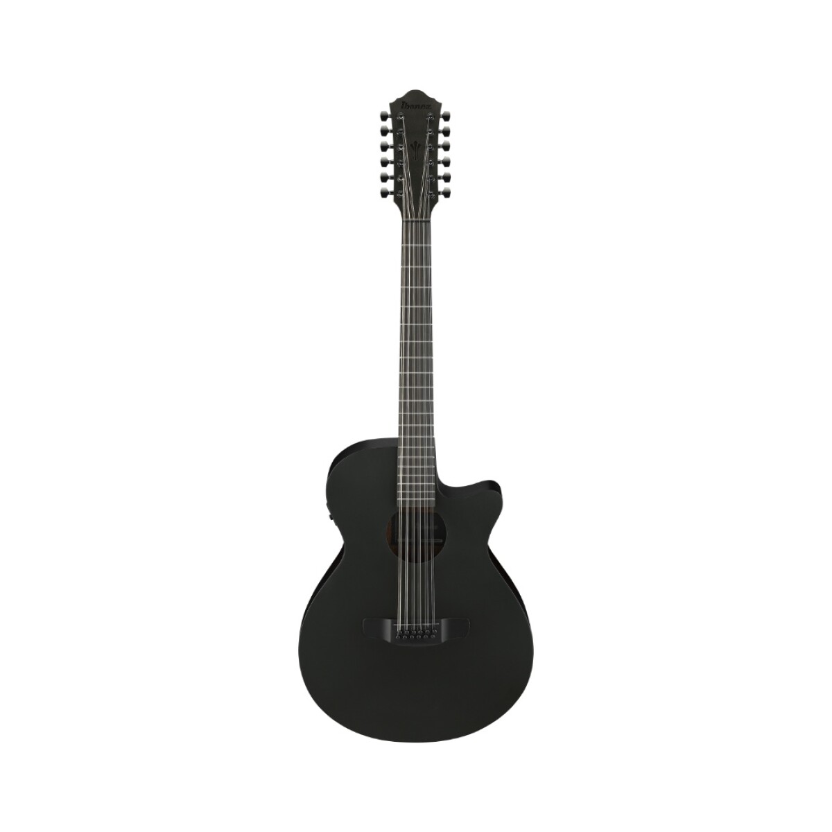 Guitarra Electro Acustica Ibanez Aeg1221-bot 12str Black Out 