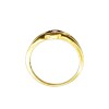 Anillo Solitario-Oro bajo-Piedra Amatista-AN8221 conpiedra