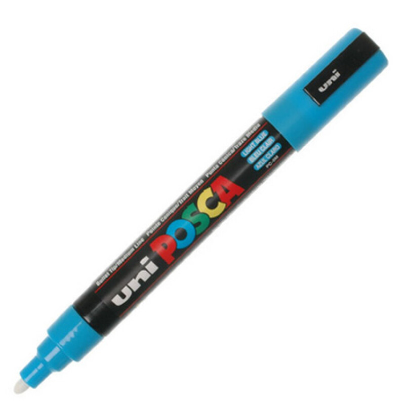 MARCADOR UNI POSCA 2.5 MM CELESTE N/A